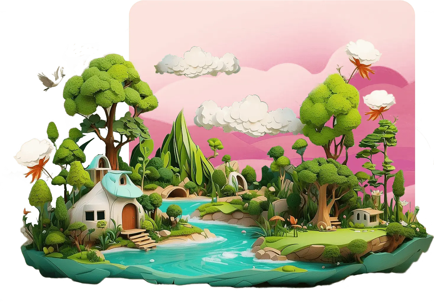 A scenic landscape
